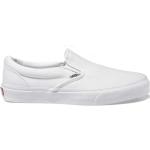 Sneakers slip on larghezza A scontate bianche numero 44,5 con allacciatura elasticizzata per Uomo Vans Classic 