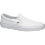 Sneakers slip on larghezza E bianche numero 43 di gomma con allacciatura elasticizzata per Donna Vans Classic 