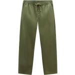 Pantaloni scontati verdi M di cotone con elastico per Uomo Vans 