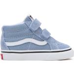Sneakers alte larghezza E scontate classiche blu numero 21 di gomma chiusura velcro per bambini Vans 