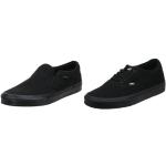 Sneakers slip on larghezza E casual nere numero 43 di gomma con allacciatura elasticizzata per Uomo Vans Slip On 