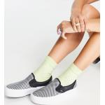 Vans - Sparkle Check Slip-on - Sneakers nere e bianche con suola platform-Nero