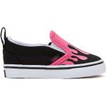 Sneakers larghezza A scontate rosa numero 21,5 di tela chiusura velcro a strappo per bambini Vans Slip On 