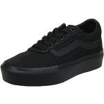 Sneakers larghezza E scontate casual nere numero 35 di gomma platform per Donna Vans Old Skool Platform 