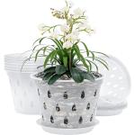 Vasi bianchi di plastica per orchidee 