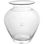 H&h vaso fiori in vetro trasparente, 18 - h20 cm