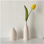 Vasi bianchi in ceramica 14 cm 