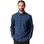 Camicie scozzesi scontate classiche blu XL in poliestere per Uomo Vaude 
