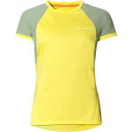 T-shirt tecniche scontate gialle L in poliestere mezza manica per Donna Vaude Scopi 