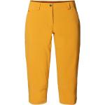 Pantaloni Capri scontati gialli L in poliestere per l'estate per Donna Vaude Skomer 