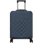 Trolley blu con ruote spinner 4 ruote 