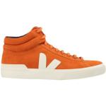 Sneakers alte arancioni numero 39 di gomma tinta unita con stringhe per Uomo Veja 