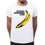 Velvet Underground And Nicko Banana T-Shirt Classica da Uomo con Girocollo X-Large