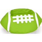 Verde Lime Pouf Pallone Rugby Ecopelle Da interno