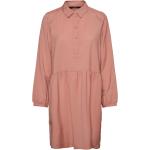 Camicie rosa antico taglie comode Tencel mini manica lunga per Donna VERO MODA 
