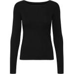 Magliette & T-shirt nere manica lunga con scollo a barca per Donna VERO MODA 