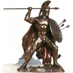 VERONESE Re spartano greco Leonidas Statua scultura in bronzo finitura 31,8 cm