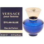Eau de parfum 5 ml formato miniatura al patchouli fragranza floreale per Donna Versace Dylan Blue 