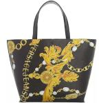 Shopper nere in similpelle per Donna Versace Jeans 