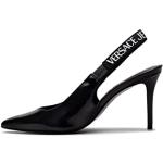 Sandali neri numero 38 con tacco per Donna Versace Jeans 
