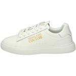 Sneakers basse larghezza B casual bianche numero 38 in similpelle per Donna Versace Jeans 