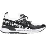 Sneakers basse larghezza A nere numero 45 di gomma con stringhe per Uomo Versace Jeans 