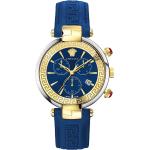 Orologi da polso scontati cronografi blu Taglia unica per Donna Versace 