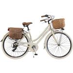 Via Veneto by Canellini - Citybike CTB, Bicicletta da donna vintage, in alluminio (crema, 46)