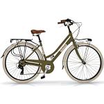 City bike verde oliva in alluminio per Donna 