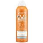 Creme protettive solari 200 ml spray ipoallergenici per pelle sensibile SPF 50 per bambini Vichy Ideal soleil 
