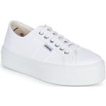Sneakers basse larghezza E bianche numero 39 con tacco da 3 cm a 5 cm per Donna Victoria 