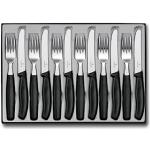 Set di coltelli neri 12 pezzi da cucina per 6 persone Victorinox 
