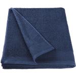 Asciugamani blu navy 100x150 di cotone lavabili in lavatrice da bagno Vidaxl 