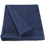 Asciugamani blu navy 70x140 di cotone lavabili in lavatrice da bagno Vidaxl 