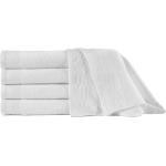 Asciugamani bianchi 80x200 di cotone da sauna Vidaxl 