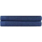 Asciugamani blu navy 80x200 di cotone lavabili in lavatrice da bagno Vidaxl 