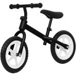Bici nere in acciaio senza pedali per bambini Vidaxl 