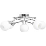 Lampadari bianchi in acciaio compatibile con E14 Vidaxl 