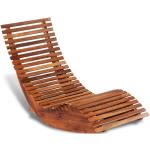 Sedie marroni in legno di acacia di design Vidaxl 