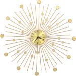 Orologi dorati in metallo da parete design Vidaxl 