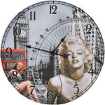 Orologi da parete vintage multicolore in MDF grandi Vidaxl Marilyn Monroe 