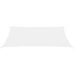 vidaXL Parasole a Vela Oxford Rettangolare 2x4,5 m Bianco