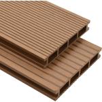 Pavimenti marroni in legno composito per esterni Vidaxl 