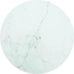 Tavolini bianchi in marmo Vidaxl 