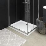 Piatti doccia rettangolari moderni bianchi di vetro Vidaxl 