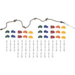 Prese multicolore di legno arrampicata per bambini Vidaxl 