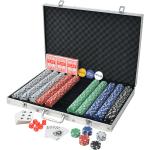 vidaXL Set da Poker con 1000 Chips Alluminio