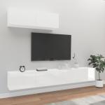 Mobili porta-TV classici bianchi di legno Vidaxl 