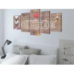 vidaXL Set Stampa su Tela da Muro Home Sweet Home 200 x 100 cm