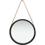 Specchi rotondi neri in similpelle con cornice diametro 40 cm Vidaxl 